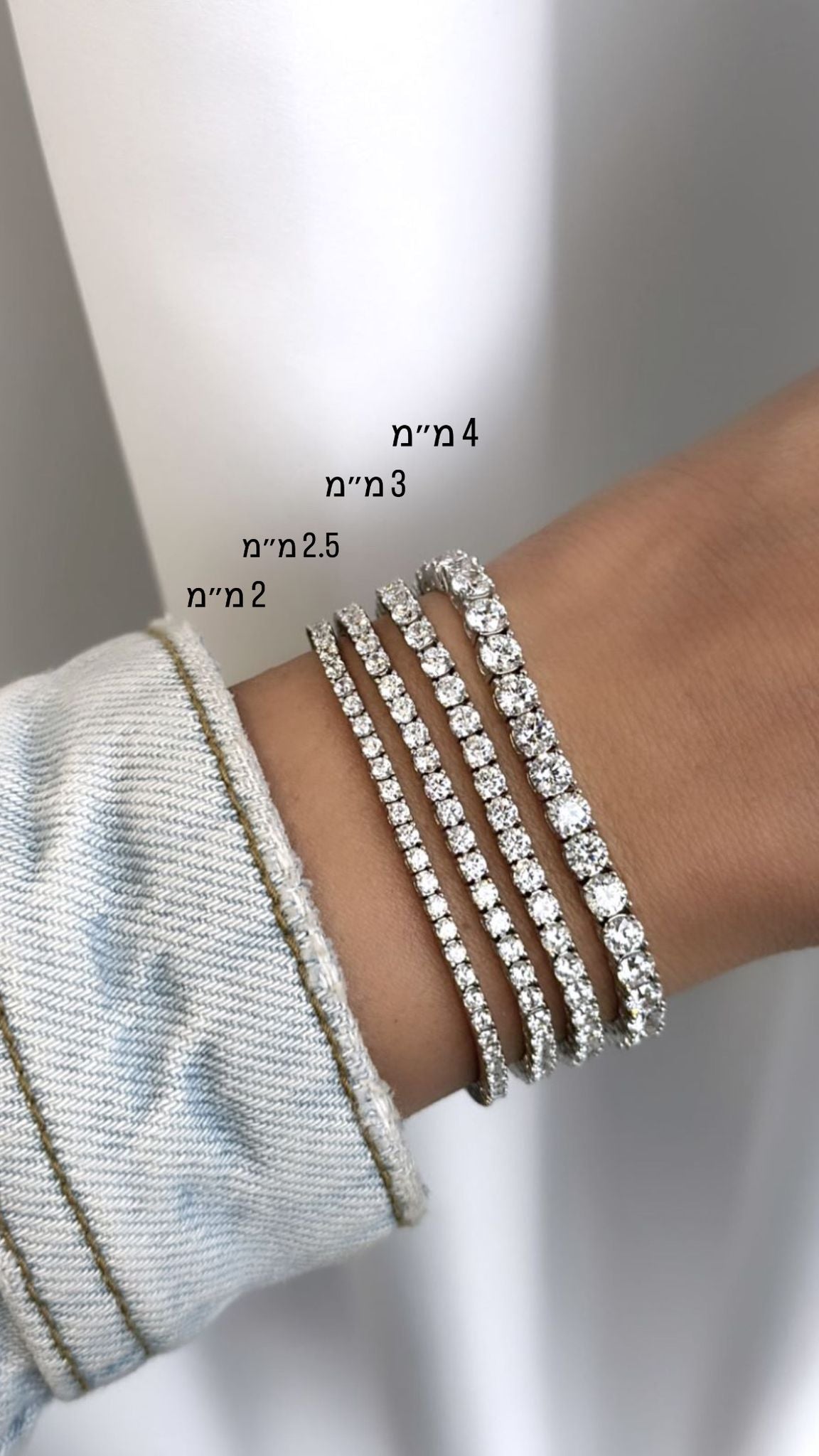 צמיד טניס ZSI059-1-3mmצמיד טניס יהלומים