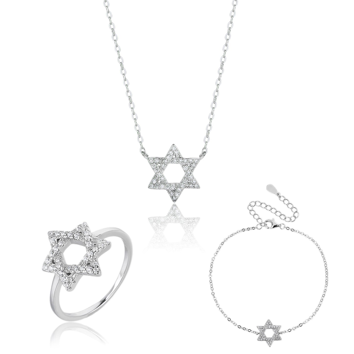 SI052 סט מגן דוד סט תכשיטים לאישה