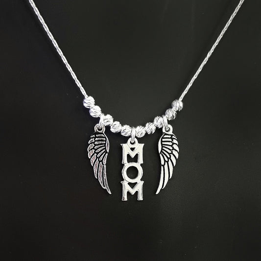 שרשרת MOM כנפיים מושחרות